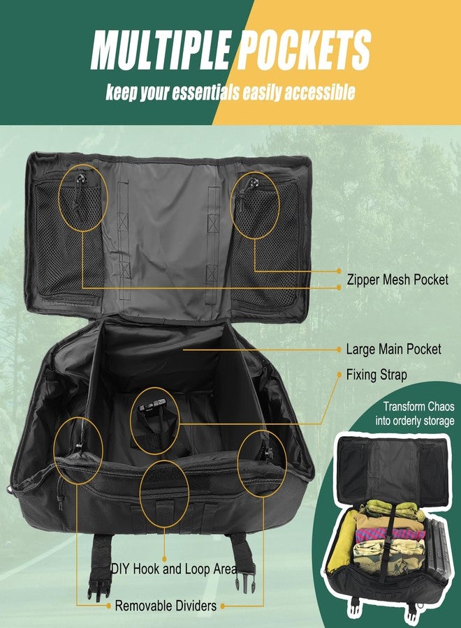 EASY BW 65L Large Travel Duffle Bag Military Tactical Backpack, Army Assault Pack 3 Day Bug Out Bag Rucksack for Outdoor Sport Hiking Camping with Molle System - Image 3